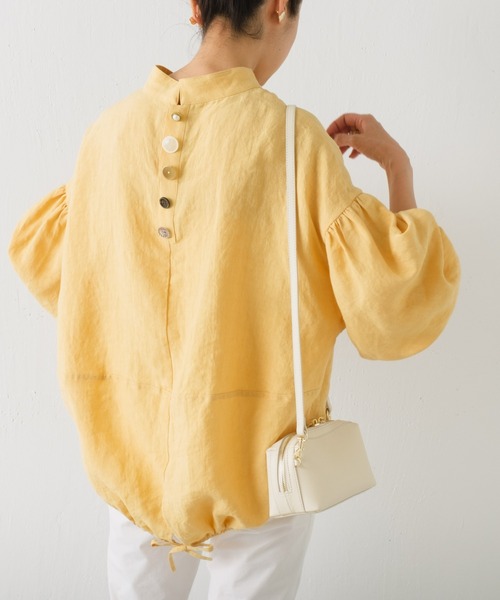 BEARDSLEY（ビアズリー）の「《ビアズリー》後ろボタン袖パフリネン