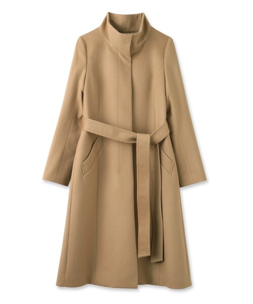 INDIVI（インディヴィ）の「◇【カシミヤ100％】スタンドカラーコート