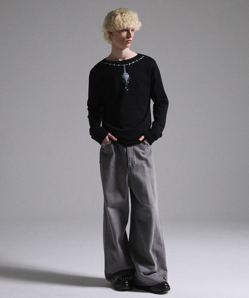 GRANCY（グランシー）の「【GRANCY】Print Design Sheer Knit