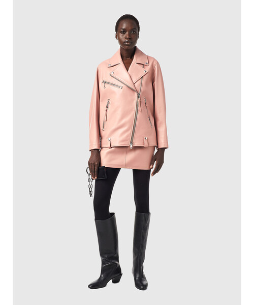 DIESEL（ディーゼル）の「レディース ライダース レザー ルーズフット