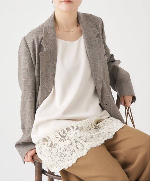 追加2》Satinレース キャミソールワンピース（ワンピース）｜IENA