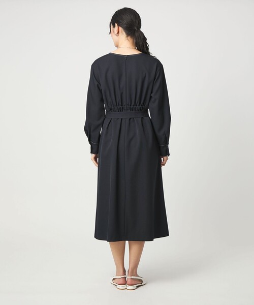 セール】ステッチ タック セミフレア ワンピース（ワンピース）｜green