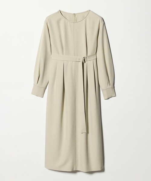 セール】ステッチ タック セミフレア ワンピース（ワンピース）｜green