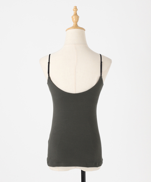 RESET】オーガニックコットン混 ブラキャミソール（グレー、グリーン