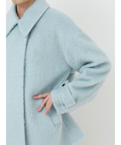 セール】シャギーハーフコート（ステンカラーコート）｜LAGUNAMOON