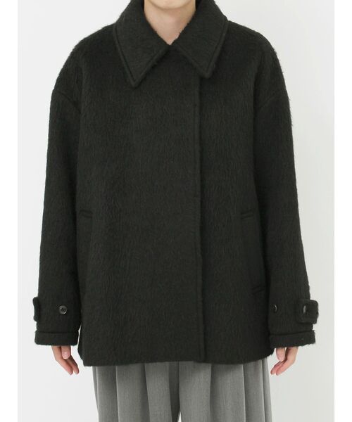 セール】シャギーハーフコート（ステンカラーコート）｜LAGUNAMOON