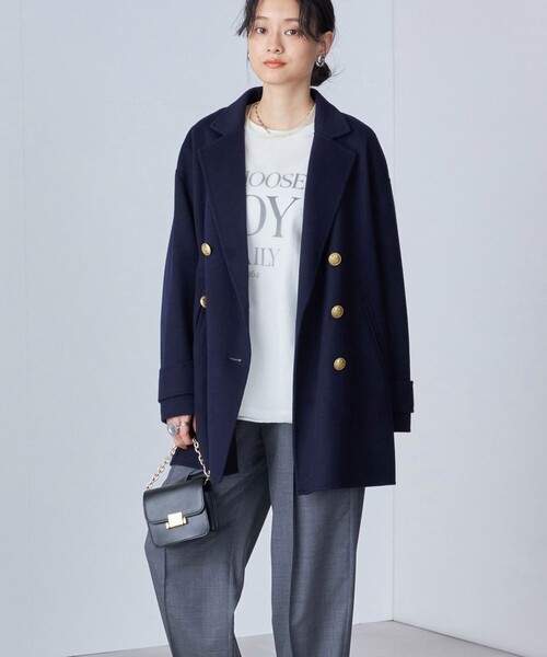 SHIPS（シップス）の「ハミルトン ウール リバー ミディ コート