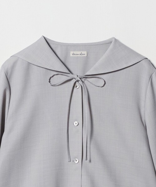 セール】＜Steven Alan＞ツイル セーラー カラー ブラウス（シャツ
