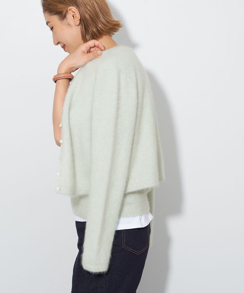 plage（プラージュ）の「Cashmere Mix Fur カーディガン（カーディガン