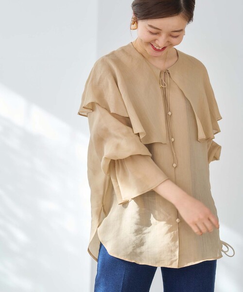 IENA（イエナ）の「ラミヴィスシアービックカラーブラウス（シャツ