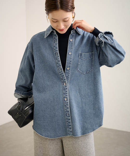 FRAMeWORK（フレームワーク）の「≪追加≫denim シャツ（シャツ