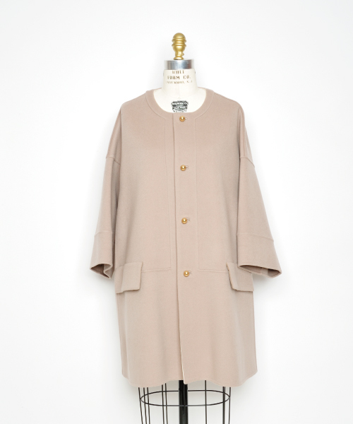 Drawer（ドゥロワー）の「Drawer ダブルフェイス ドロップショルダー