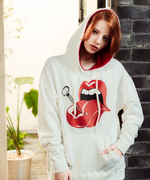 glamb（グラム）の「The Rolling Stones hoodie / ザローリング
