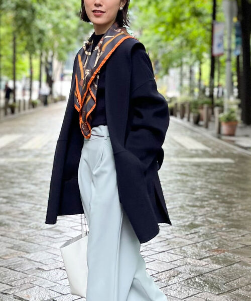 NOLLEY'S Sophi（ノーリーズソフィ）の「リバーショールカラーショート