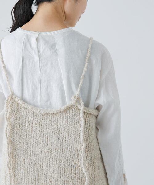 かぐれ（カグレ）の「アルパカウールブークレニットキャミソール