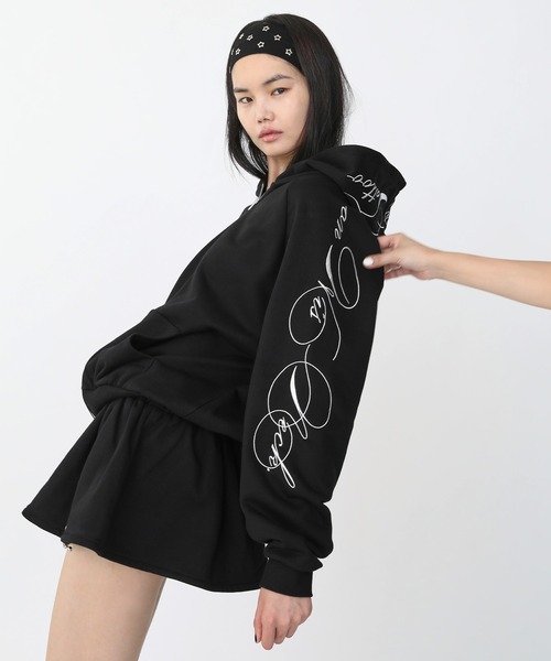 セール】arm embroidery sweat hoodie / アーム刺繍スウェット