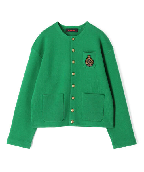 caban（キャバン）の「□コットンカシミヤ エンブレムクルーネック