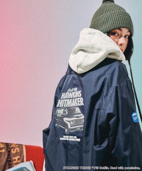 STRANGER THINGS】コラボ アソートコーチジャケット（ナイロン