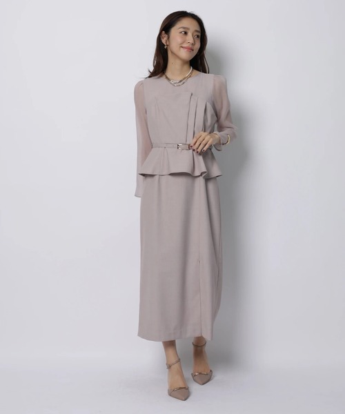 ペプラムワンピース（ワンピース）｜JUSGLITTY（ジャスグリッティー