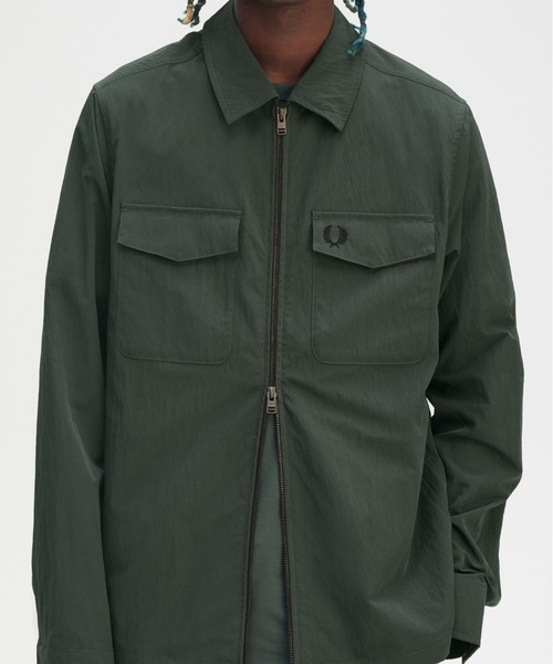 セール】Zip Overshirt／ジップアップオーバーシャツジャケット