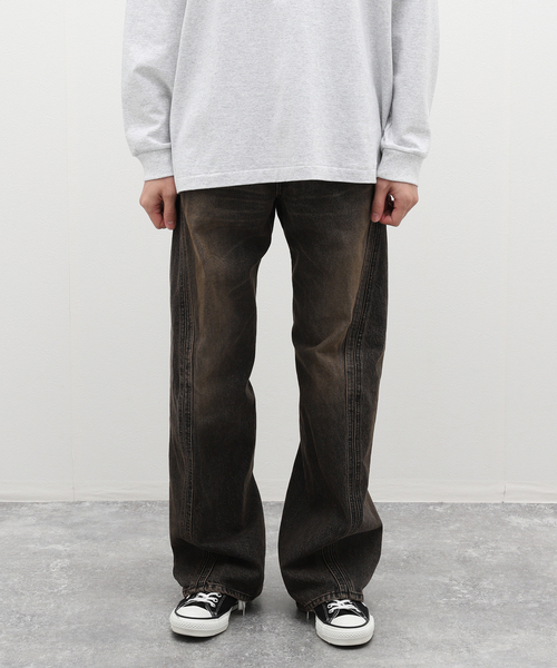 NVRFRGT / ネヴァーフォーゲット】3D TWISTED JEANS MF.BLACK（デニム