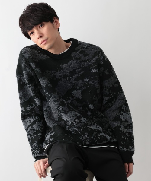 セール】アブストラクトモールニット/581059（ニット/セーター