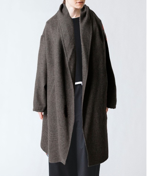 mizuiroind（ミズイロインド）の「mizuiro ind ウールブレンドチェック