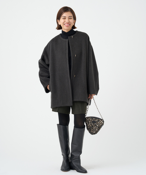 IENA（イエナ）の「モヘアシャギーハーフコート（その他アウター