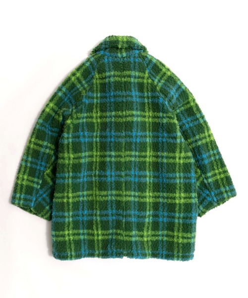 MAISON SPECIAL（メゾンスペシャル）の「Check Boa Over Coat/チェック