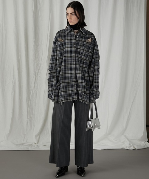 PRANK PROJECT（プランクプロジェクト）の「ダメージチェックシャツ