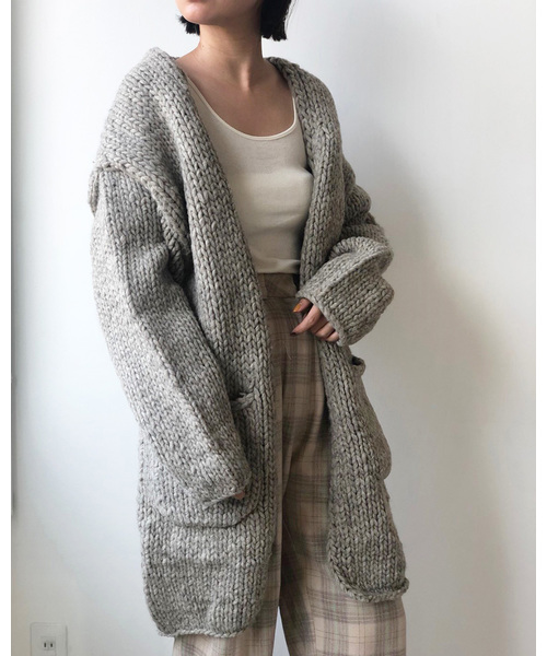 TODAYFUL（トゥデイフル）の「ハンドニットロングカーディガン