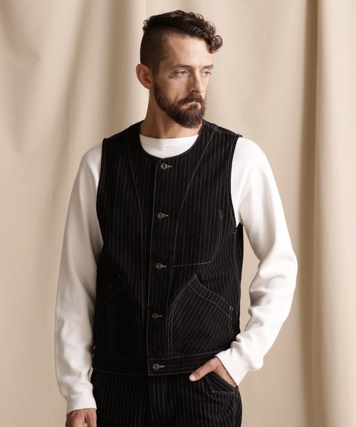 Schott/ショット/OLD HICKORY DENIM VEST/オールドヒッコリー デニム