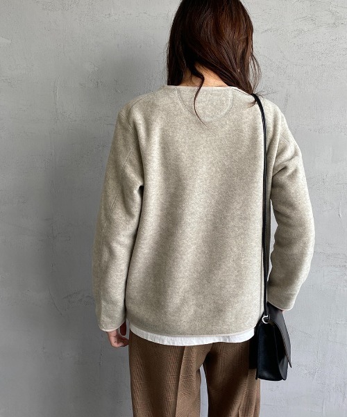 DANTON（ダントン）の「[DANTON/ダントン] フリース ノーカラープル