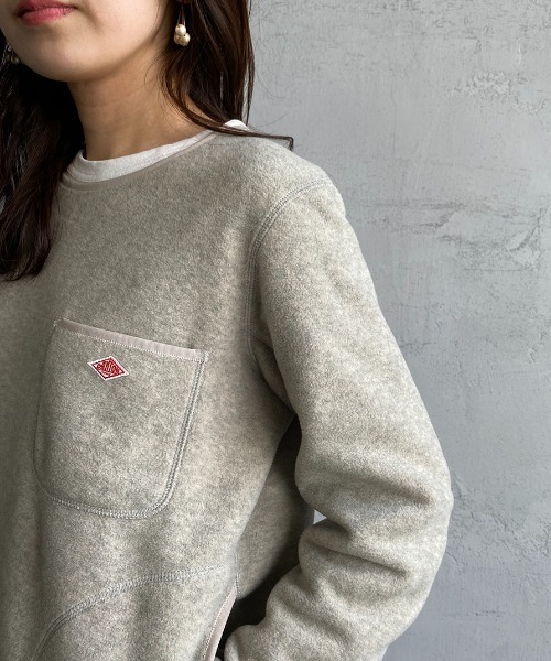 DANTON（ダントン）の「[DANTON/ダントン] フリース ノーカラープル