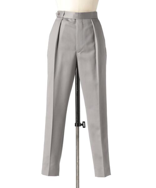 Drawer（ドゥロワー）の「Drawer ウールモヘヤサテンタックパンツ