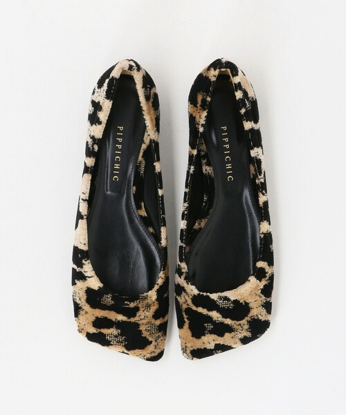 セール】＜PIPPICHIC＞LINDA LEO フェイクファー フラットシューズ