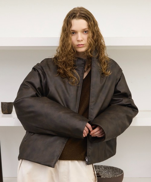 セール】2way high neck down jacket / 2wayハイネックリアルダウン