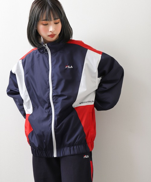 FILA（フィラ）の「【FILA】 ワンポイント ロゴ 刺繍 切替 ナイロン