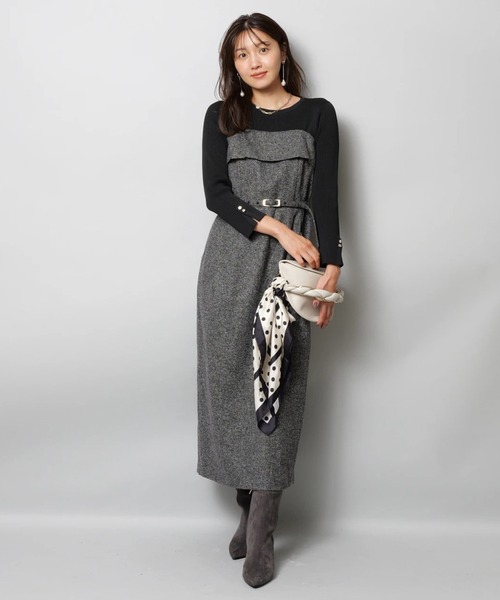 JUSGLITTY（ジャスグリッティー）の「タイトニットワンピース