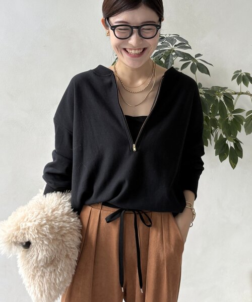 新色追加】【インフルエンサー OKOCHI企画】ハーフジップスウェット