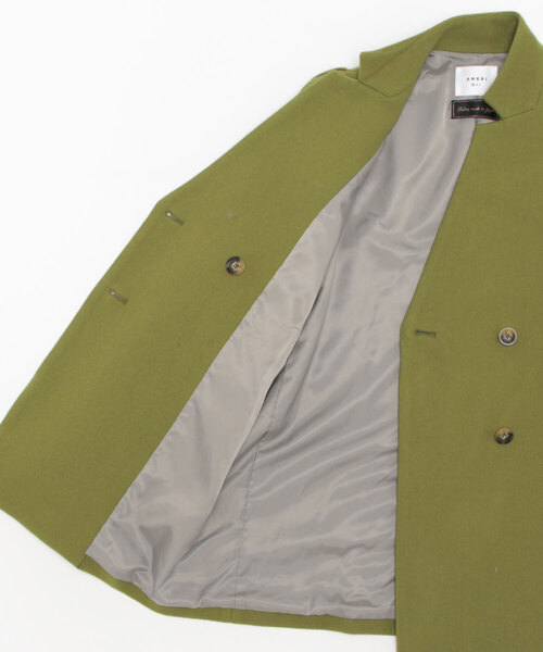 Ameri（アメリ）の「PUFF SLEEVE WOOL JACKET（ノーカラージャケット