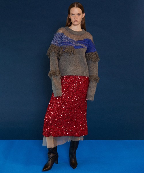 MAISON SPECIAL（メゾンスペシャル）の「Mix Yarn Fringe Knit