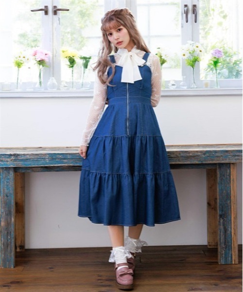 ティアードロングワンピース（ワンピース）｜axes femme POETIQUE