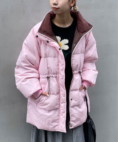 CIAOPANIC（チャオパニック）の「ドロスト中綿ダウンジャケット