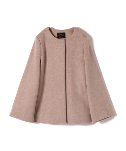 SHIPS（シップス）の「SUPER140ノーカラーショートコート（ノーカラー