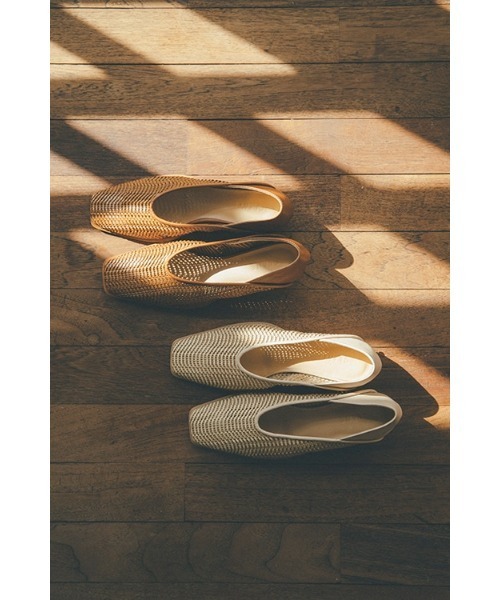 CLANE メッシュフラットシューズ 2way サイズ37 キャメル CLANE