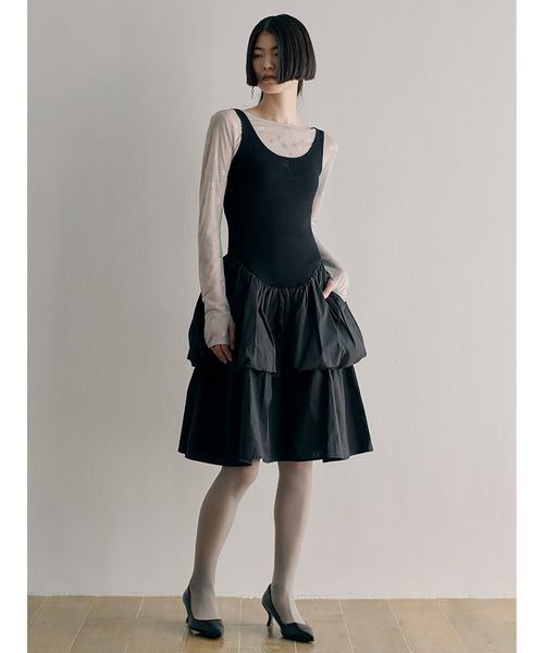 SORIN（ソリン ）の「Sheer Rib Sleeveless Midi Dress（ワンピース