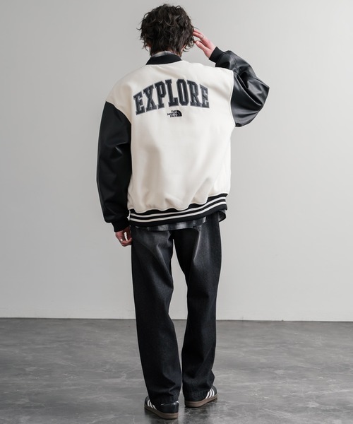 日本未展開モデル WHITE LABEL THE NORTH FACE VARSITY HEAT JACKET