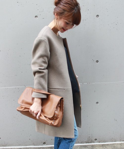 Noble（ノーブル）の「W/Ny ZIPコート◇（その他アウター）」 - WEAR