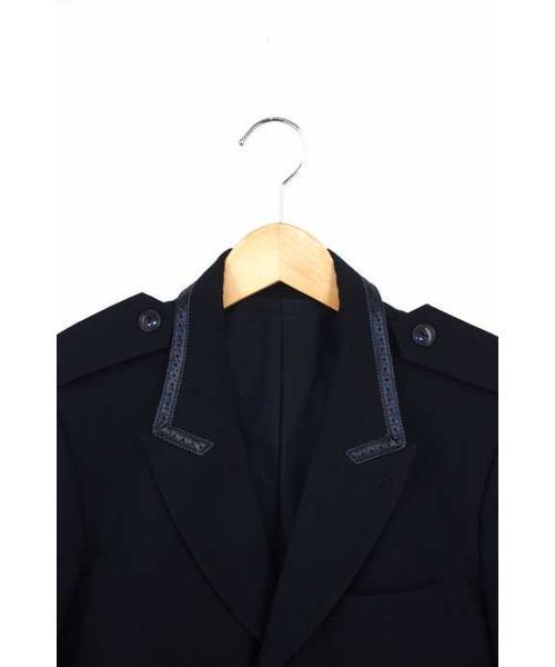 ブランド古着】06AW noir期 クローバーパッチレザーパイピング